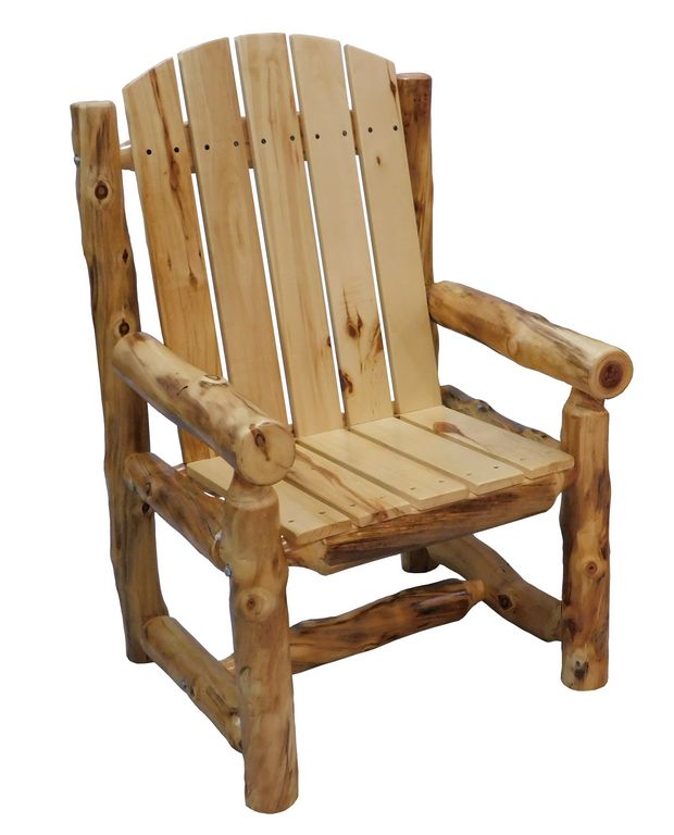 Log Patio Dining Chair w/ Arms